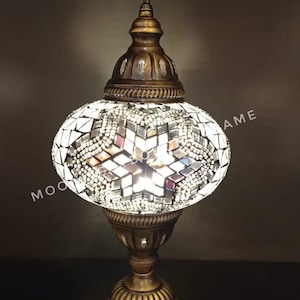 FREE SHIP Turkish Moroccan Handmade Mosaic Table Lamp-Table Bedside Night Light-Ababeshade-Turkish lamp-Mosaic Lamp-Turkish Table Lamp
