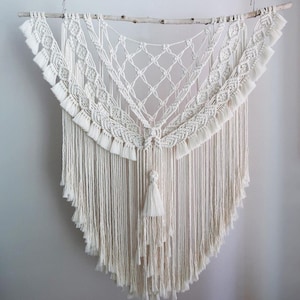 Boho Wall Decor, 43 inch Handmade macrame wall decor for Room Decoration, housewarming, new home gift, bedroom & bohemian decor