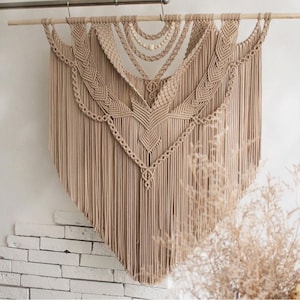 Large Macrame Wall Hanging Multi-Tassel Handmade boho wall decor for Room Decoration, housewarming, new home gift, bedroom & bohemian decor