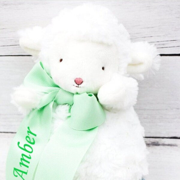 Personalized Embroidered Lamb