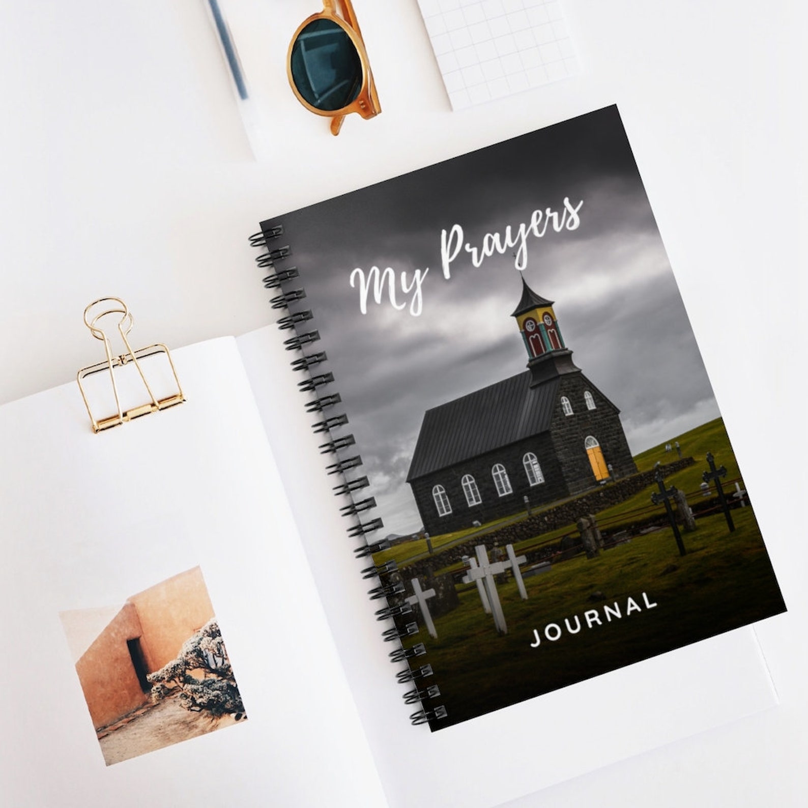 My Prayers Journal Catholic Church Mass Gift Spiral Notebook Etsy