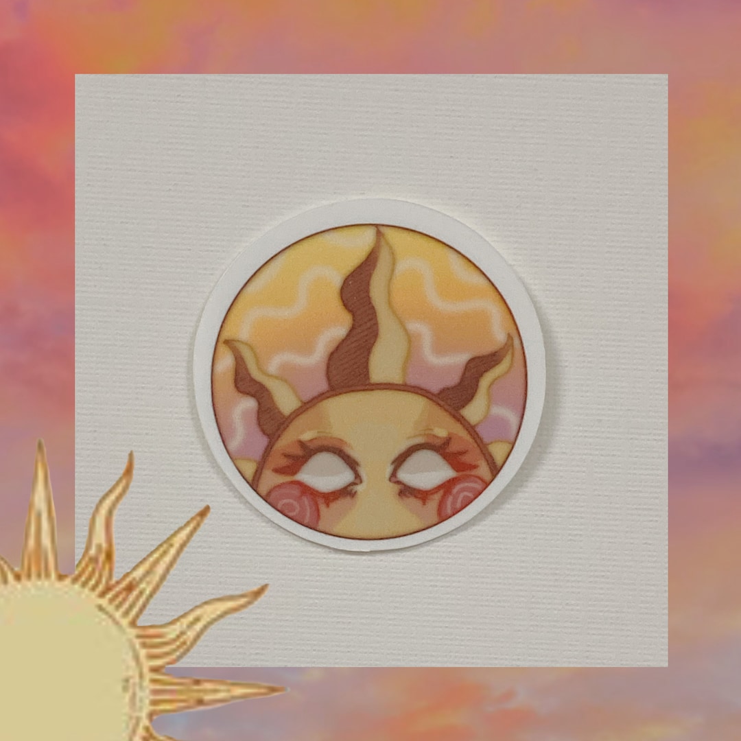Sun Eye Sticker Sun Sticker - Etsy