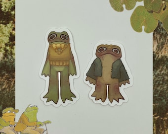 Pegatinas inspiradas en ranas y sapos
