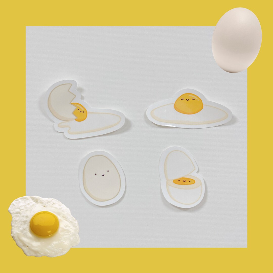 Egg Sticker Set - Etsy
