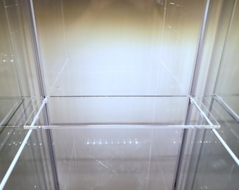Estante de acrílico para Ikea Detolf, estante recto, estante personalizado