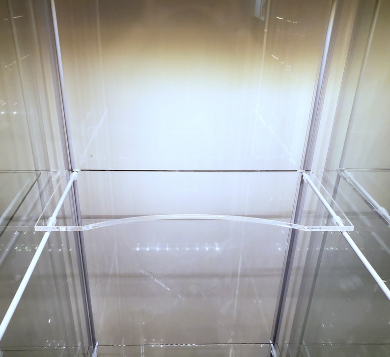 Acrylic Half Shelf for Ikea Detolf Clear Shelf Custom Half Etsy