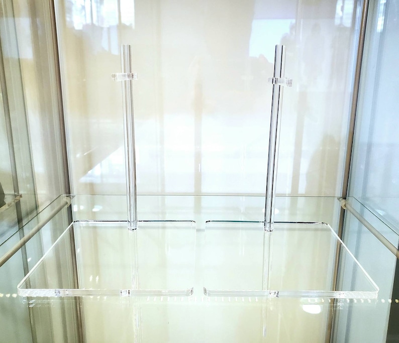 2 Clear Square Acrylic Figure Stands 1/6th Scale Bases - Etsy