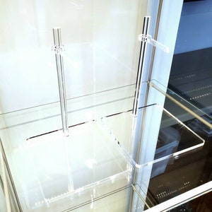 2 Clear Square Acrylic Figure Stands, 1/6th scale, Bases