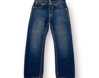 Vintage True Religion Joey Super T Yellow Stitch Jeans Y2K