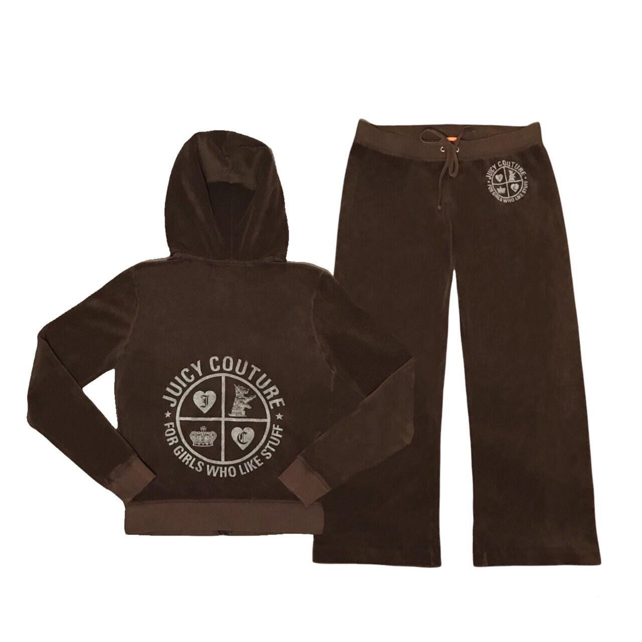 Vintage Juicy Couture Tracksuit Brown 