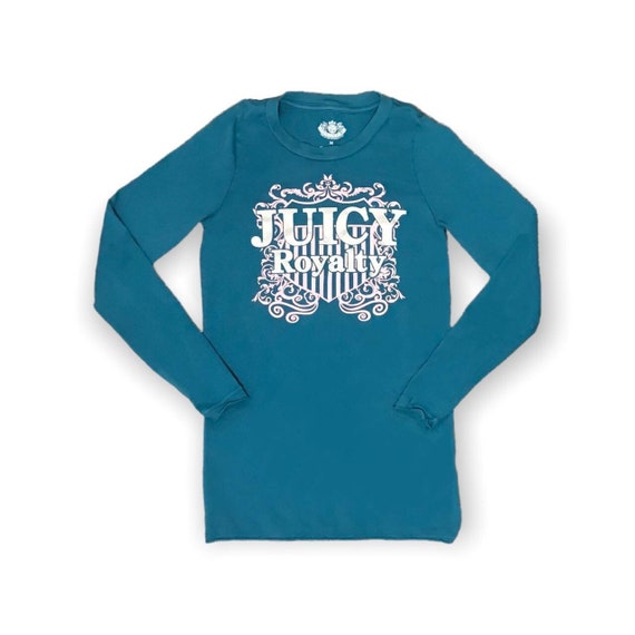 Vintage Juicy Couture Long Sleeve Graphic juicy Royalty Shirt Bling Y2K  Early 2000s Size Medium - Etsy
