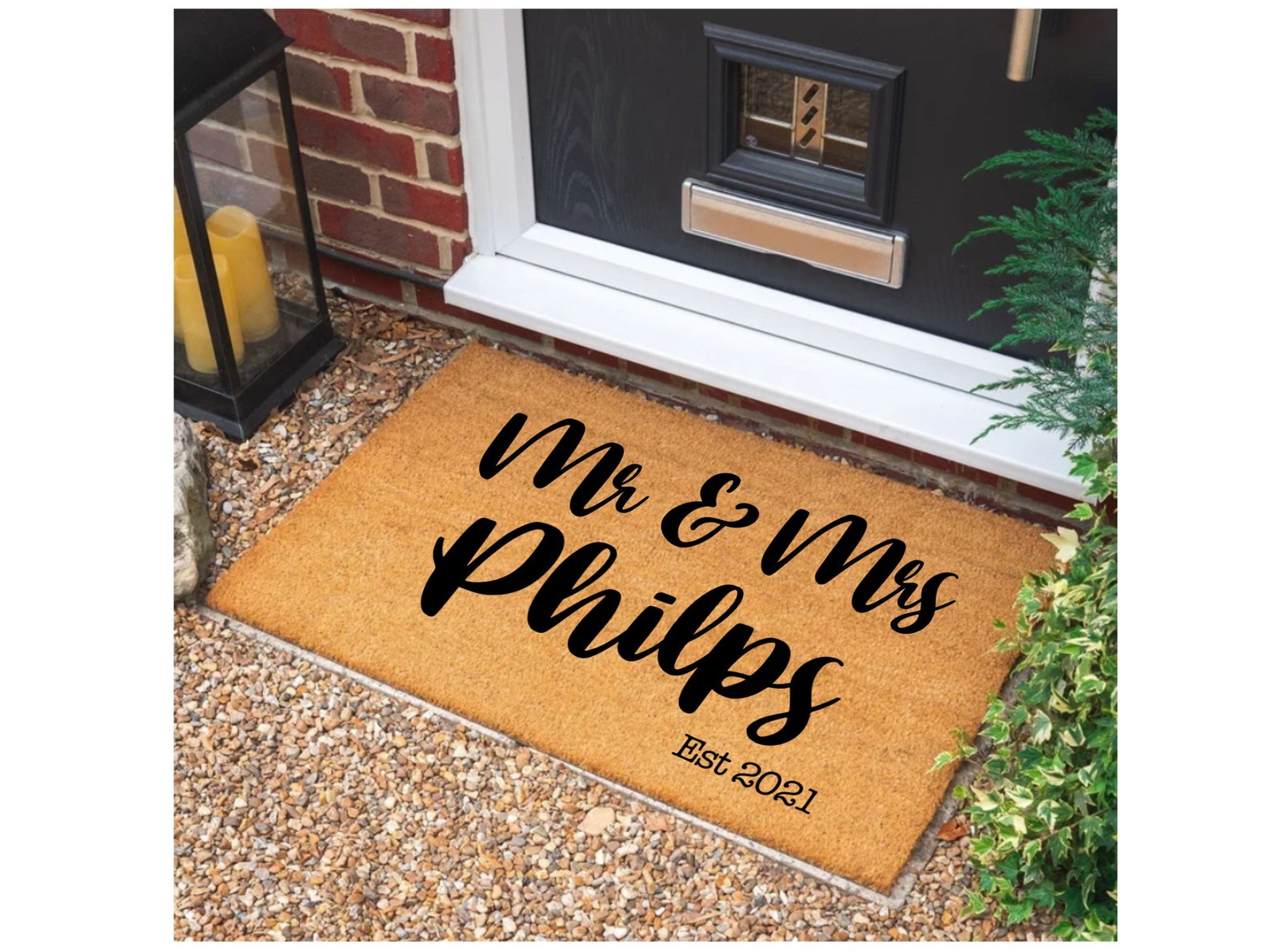 Personalised door Matt front door mat personalised Matt Etsy