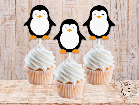 Penguin Cupcake Picks