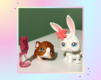 リトルペットショップ - 2パック：ウサギ #2147 & モルモット #2148