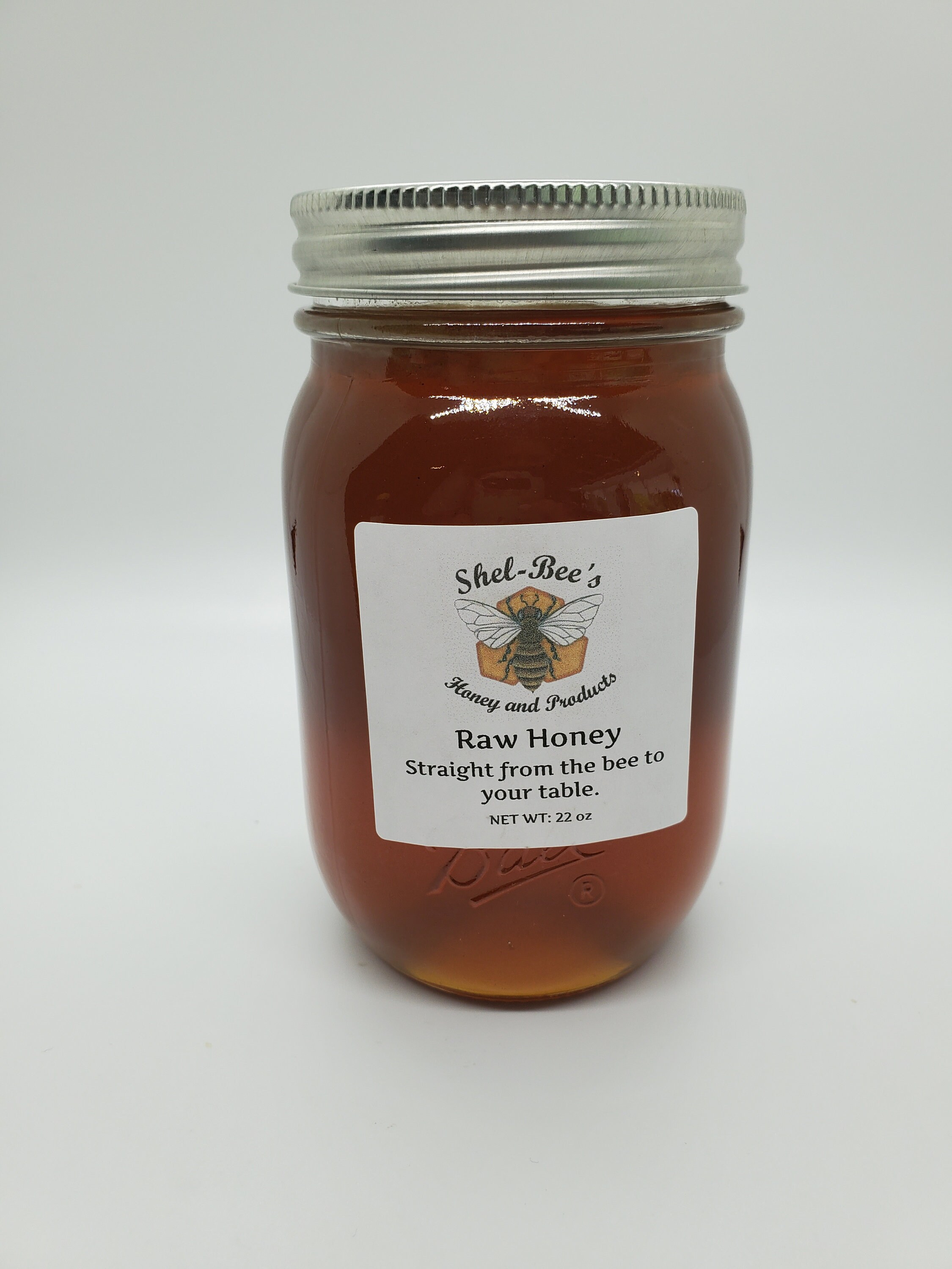 Raw Sandhills Honey Pint Jar Etsy