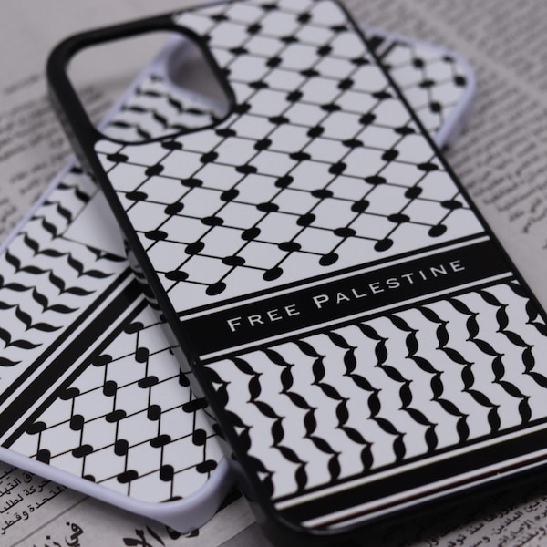 KEFFIYEH PHONE CASE Free Palestine. 40% of proceeds are donated.(Traditional Arab Shamagh print)