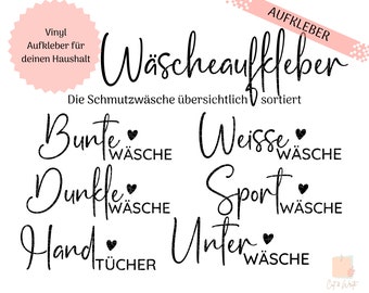 "Laundry" stickers | Colored laundry | White laundry | Dark laundry | Sportswear | Custom stickers