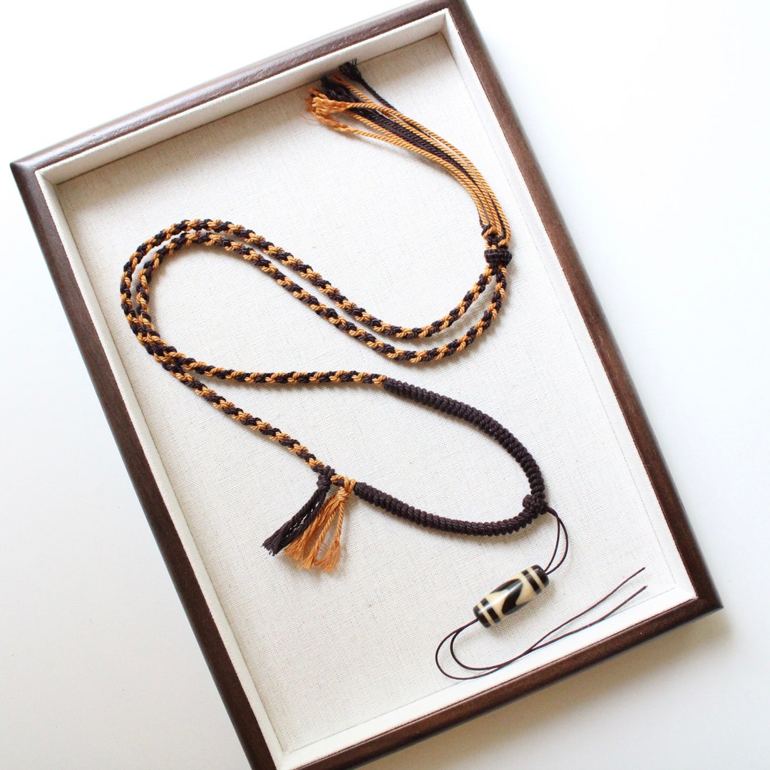 Tibetan Style Handmade Pendant Necklace | Adjustable Pendant