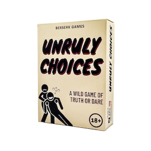 Unruly Choices - Um jogo selvagem de verdade ou desafio | Jogo de bebida | Noite de jogos | Festa de solteiro, solteira e estudante | Ideia de presente de aniversário