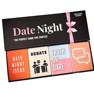 Date Night - The Couples Game | Conversation Starters, Date Night Ideas, Debates | Anniversary | Valentine's Day | Stocking Fillers
