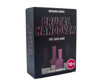 Resaca Brutal - El Juego de Beber / Juegos de Despedida de Soltera / Noche de Juegos / Despedida de Soltero / Juego de Cartas / Juego de Accesorios y Viajes