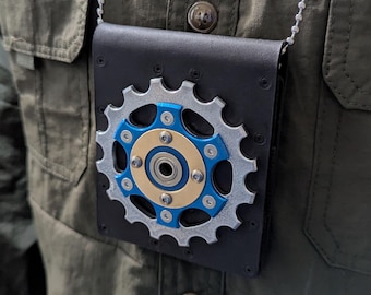 Carbon Fiber and Leather Police Badge Wallet and ID Tactical Holder - Star Edition