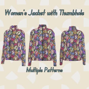 Disney Women&#39;s Long Sleeve Thumbhole Jacket