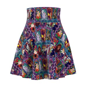 Villain's Stained Glass Women's Skater Skirt