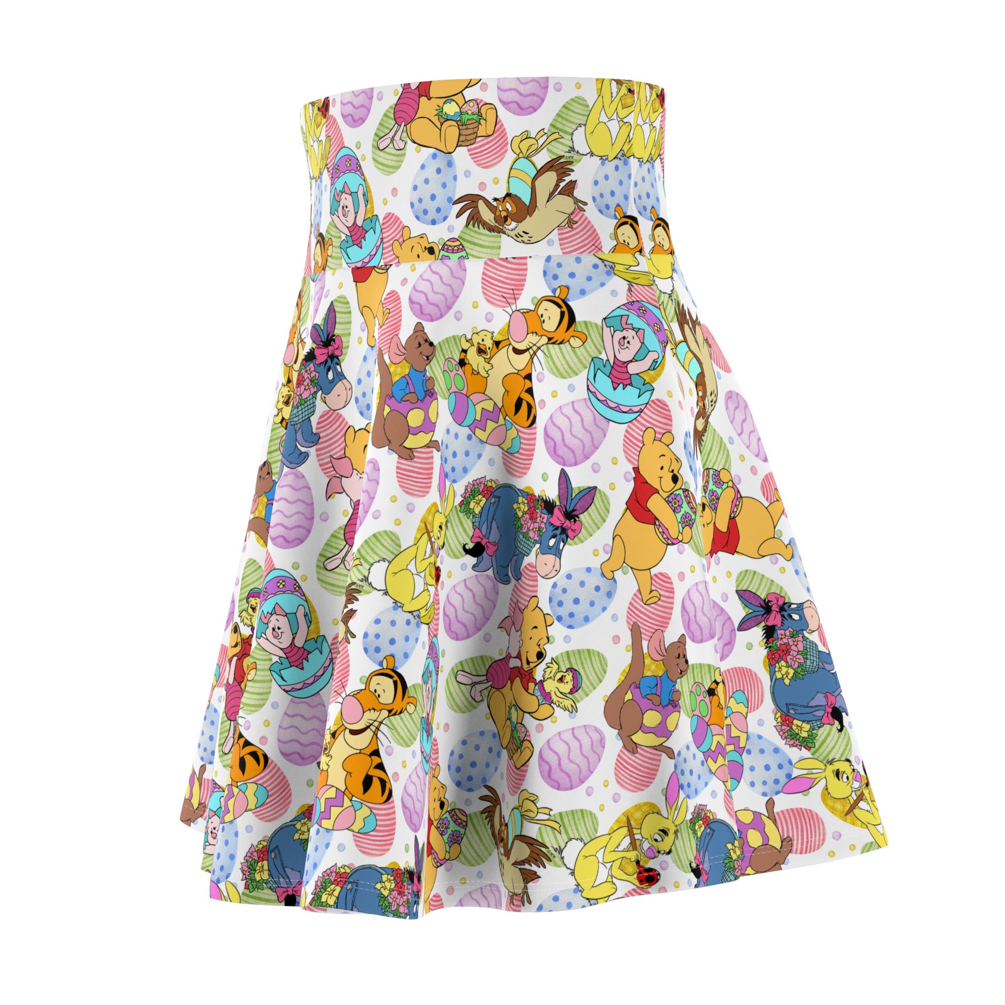 Winnie the Pooh Easter Women's Skater Skirt (AOP)