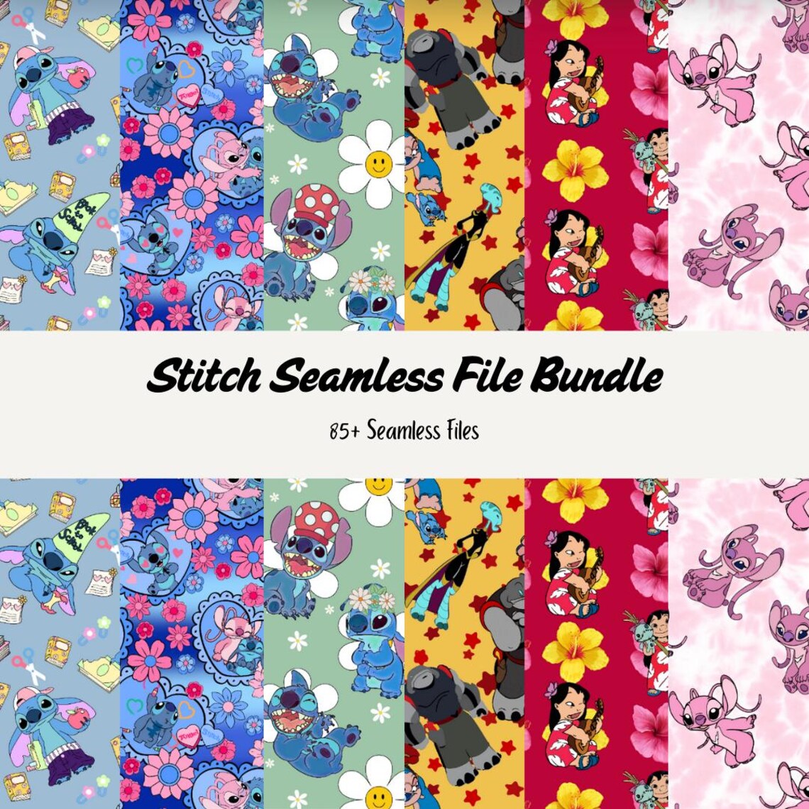Stitch Seamless File Bundle - Etsy