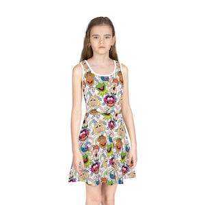 Muppets Girls&#39; Sleeveless Sundress (AOP)