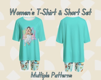 Disney Unisex 2 Piece T-Shirt & Shorts Set – Casual Summer Outfit, Matching Lounge Set, Travel and Everyday Wear