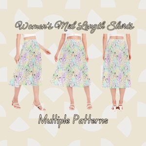 Disney Mid-Length Women&#39;s Skirt – Stylish & Magical Character Apparel