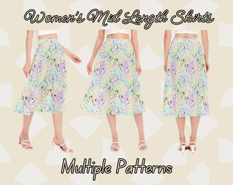 Disney Mid-Length Women's Skirt – Stylish & Magical Character Apparel
