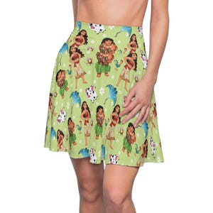 Moana Women&#39;s Skater Skirt (AOP)