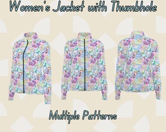 Disney Women&#39;s Long Sleeve Thumbhole Jacket