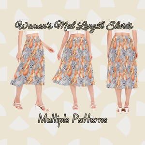 Disney Mid-Length Women&#39;s Skirt – Stylish & Magical Character Apparel
