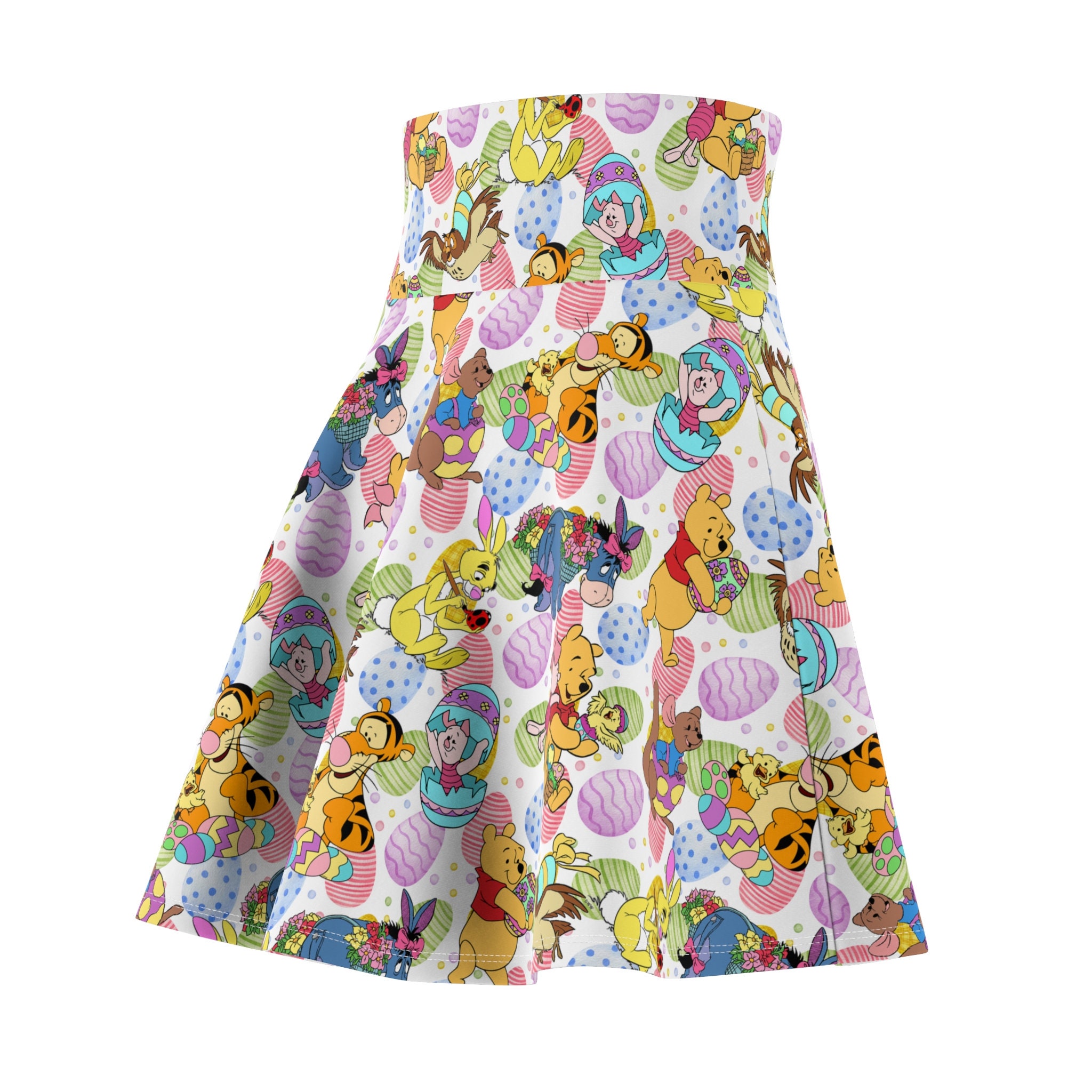 Winnie the Pooh Easter Women's Skater Skirt (AOP)