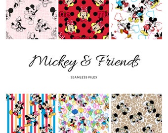 Mickey & Friends Seamless File Bundle
