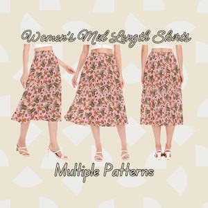 Disney Mid-Length Women&#39;s Skirt – Stylish & Magical Character Apparel