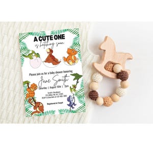 Land Before Time Baby Shower Invitation, Editable & Customizable