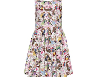 All-Over Print Kid's Sleeveless Dress