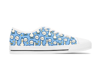 Finding Nemo Mine Seagulls Women's Low Top Sneakers, Colorful Disney Design, Runs Large