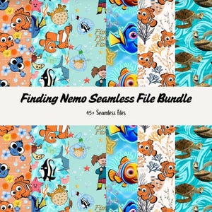 Finding Nemo Seamless File Bundle, PNG ONLY