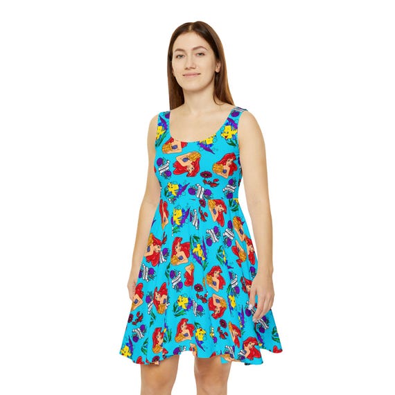 flowy casual dress Miss Chase Women's Flowy Sequin Georgette Skater Dress(MCSS18D10-61-71-04,Navy  Blue,Medium)
