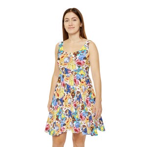 belle casual dress Belle Poque Dress Small Blue Fit & Flare Polka Dots 1950 Style Flowy Casual