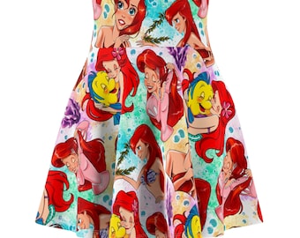 Little Mermaid Women's Skater Skirt