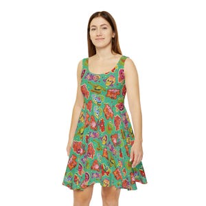 Retro Muppets Women&#39;s Skater Dress (AOP)