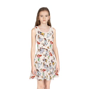 Disney Princess Girls&#39; Sleeveless Sundress (AOP)