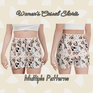 Pantaloncini casual da donna con stampa Disney all-over (ALTRI MODELLI)